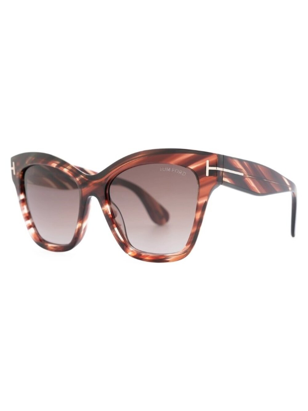 NEW TOM FORD SUNGLASSES ELVIRA TF1217 55T WOMEN CAT EYE HAVANA/BROWN FT1217